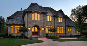 Beautiful large home with nice lighting